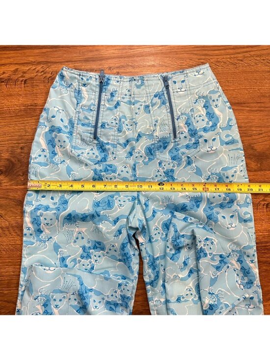 Vintage 1970s Lilly Pulitzer orange label printed pants - Picture 9 of 11